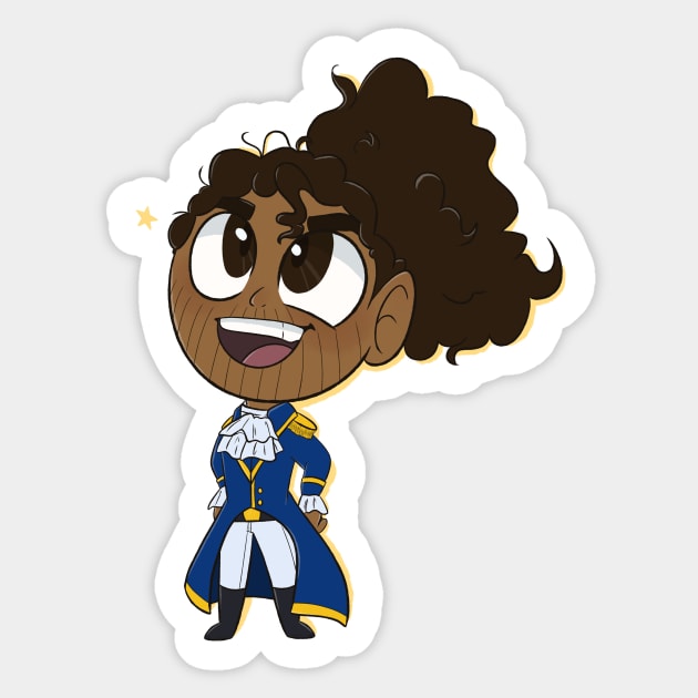 Lafayette Sticker by SpookytheKitty2001